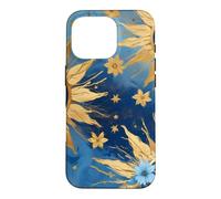 Custodia per iPhone 16 Pro Horror Strano Occhio Malvagio Blu Scuro