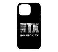 Custodia per iPhone 16 Pro HTX City of Houston Skyline Art Downtown Texas Souvenir Gift