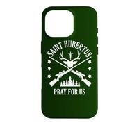 Custodia per iPhone 16 Pro Hubert Hubertus Patrono dei Cacciatori Attrezzatura per fucili da caccia