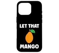 Custodia per iPhone 16 Pro Humor mangoes cute fruit minimalist simple let that mango