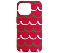 Custodia per iPhone 16 Pro Hungarian Red Green White Arcs Curved Pattem