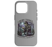 Custodia per iPhone 16 Pro I Bury Things Frog Gardener Dark Humor Shovel