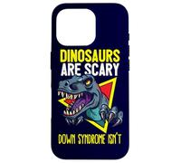 Custodia per iPhone 16 Pro I dinosauri sono spaventosi La sindrome di Down non lo è - T-Rex Dino