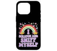 Custodia per iPhone 16 Pro I GRAFO E SNIFF MYSELF Divertente Adulto Umorismo Arcobaleno