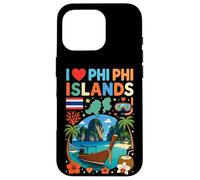 Custodia per iPhone 16 Pro I Love Phi Phi Islands Thailandia Viaggio Souvenir