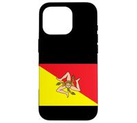 Custodia per iPhone 16 Pro I Love Sicily, Sicilian Flag Illustration Graphic Designs