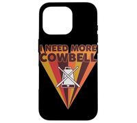 Custodia per iPhone 16 Pro I Need More Cowbell Drum Lover, strumento musicale, umorismo retrò