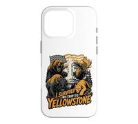 Custodia per iPhone 16 Pro I Survived My Trip To Yellowstone Funny Tourist Souvenir
