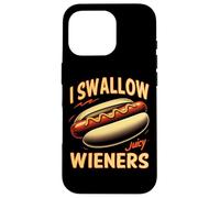 Custodia per iPhone 16 Pro I Swallow Juicy Wieners Divertente Scherzo Hot Dog Pun
