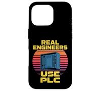 Custodia per iPhone 16 Pro I veri ingegneri usano PLC divertente dicendo retrò anni '80