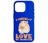 Custodia per iPhone 16 Pro I Wheel-y Love My Hamster Funny Pet Roditore Proprietario