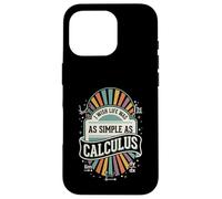 Custodia per iPhone 16 Pro I Wish Life Was As Simple As Calculus Badge Fun