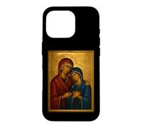 Custodia per iPhone 16 Pro Icona cattolica ortodossa di Sant'Anna e Maria Madre di Dio