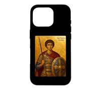 Custodia per iPhone 16 Pro Icona ortodossa di San Teodoro il Soldato