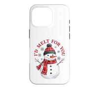 Custodia per iPhone 16 Pro I'd Melt For You Snowman Winter Holiday Christmas