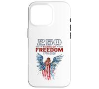 Custodia per iPhone 16 Pro Il 250° anniversario degli Stati Uniti celebra l'angelo e la bandiera patriottici