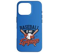 Custodia per iPhone 16 Pro Il baseball è il mio amore Linguaggio Fan Giocatore Coach Amante dello sport