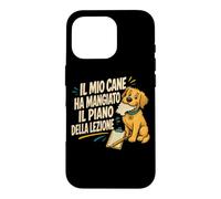 Custodia per iPhone 16 Pro Il cane ha mangiato il piano della lezione Prof