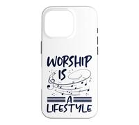 Custodia per iPhone 16 Pro Il culto del cristianesimo è uno stile di vita Musica Note cristiane