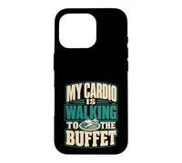 Custodia per iPhone 16 Pro Il mio cardio sta camminando verso la crociera a buffet