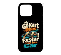 Custodia per iPhone 16 Pro Il mio go kart del fumetto che corre il driver il mio go kart va più veloce di