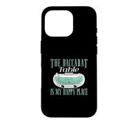 Custodia per iPhone 16 Pro Il tavolo del Baccarat è il mio posto felice Giocatori di Baccarat divertenti