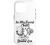 Custodia per iPhone 16 Pro In My Feral Bride Era Cat Funny Wedding