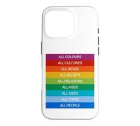 Custodia per iPhone 16 Pro Inclusione Società Moderna Amore Arcobaleno LGBTQI