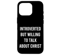 Custodia per iPhone 16 Pro Introverso ma disposto a parlare di Cristo Cure Christian