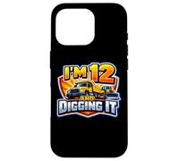 Custodia per iPhone 16 Pro Io sono 12 E Digging It Boys 12 ° compleanno camion da costruzione