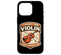 Custodia per iPhone 16 Pro Io Suono Il Violino Ecco Quello Che Faccio Insegnante Violinista Vintage