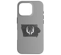 Custodia per iPhone 16 Pro Iowa IA Deer Hunting Shed Antlers Design