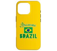 Custodia per iPhone 16 Pro Ipanema Beach Rio con bandiera del Brasile