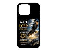 Custodia per iPhone 16 Pro Isaiah 40:31 Wait on the LORD, Renew Strength Eagle