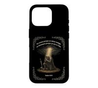 Custodia per iPhone 16 Pro Isaiah 4110 - Preghiera cristiana del cavaliere di fede, design