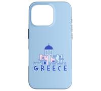 Custodia per iPhone 16 Pro Isola di Santorini Grecia Chiese greco-ortodosse Minimalista