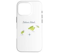 Custodia per iPhone 16 Pro Isole Baleari Mappa Maiorca Ibiza Minorca