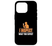 Custodia per iPhone 16 Pro Ispeziono cosa ti aspetti Tecnici di controllo qualità divertenti