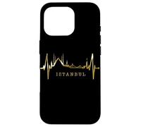 Custodia per iPhone 16 Pro Istanbul Skyline Battito del Cuore Turchia Moschea Istanbul