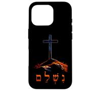 Custodia per iPhone 16 Pro It is Finished - Hebrew Cross of Jesus Passover Easter