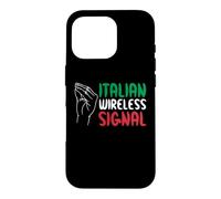 Custodia per iPhone 16 Pro Italian Wireless Signal Connessione A Internet Gesto Manuale