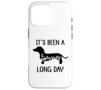 Custodia per iPhone 16 Pro Its Been a Long Day Dachshund Funny Doxie Mom Dachshund Mama
