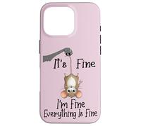 Custodia per iPhone 16 Pro It's fine I'm fine everything is fine funny Cute Mouse Rat