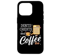 Custodia per iPhone 16 Pro It's Tax Season Debits Credits & Coffee Cup Funny Accountant