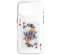 Custodia per iPhone 16 Pro Jack of Diamonds Divertenti costumi facili davanti e dietro