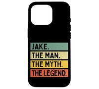 Custodia per iPhone 16 Pro Jake The Man The Myth The Legend Citazione personalizzata divertente