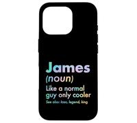 Custodia per iPhone 16 Pro James Like A Normal Guy Only Cooler Legend King Nome