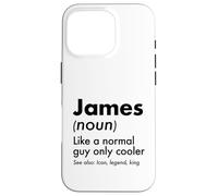 Custodia per iPhone 16 Pro James Like A Normal Guy Only Cooler Legend King Nome