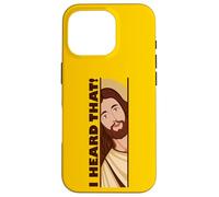 Custodia per iPhone 16 Pro Jesus Watching Peeking Ho sentito quel divertente meme cristiano