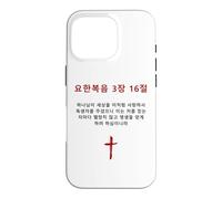 Custodia per iPhone 16 Pro John 3:16 - Korean Christian Evangelism Gospel Bible Verse